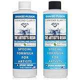 Epoxy Resin Art Resin Crystal Clear Formula - The Artist's Resin for Coating, Casting, Resin Art, Geodes, River Tables, Resin Jewelry- Non-Toxic -16 Oz Kit