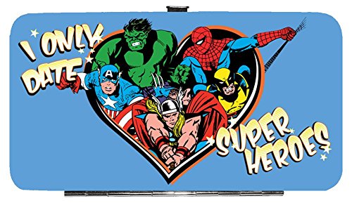 Poster Revolution Only Date Superheroes - Cartera con bisagra (4 x 7)