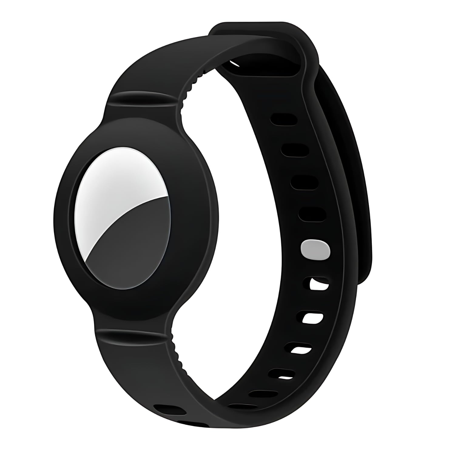 LIRAMARK AirTag Bracelet for Kids, Silicone Watch Bands with Upgraded Studs Anti-Dropping Bracelet Wristband for Children, Airtag Watch Band, Only Bracelet Included, No AirTag (Black)-picture-11