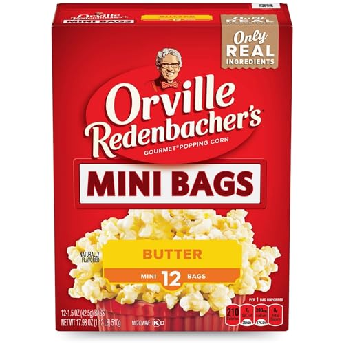 Movie Popcorn Butter Bundle - 12 x 1.5 Oz Orville Redenbacher with ASRAMA Spoon