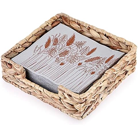 SUMTree Quadrat Serviettenhalter aus Rattan Cover