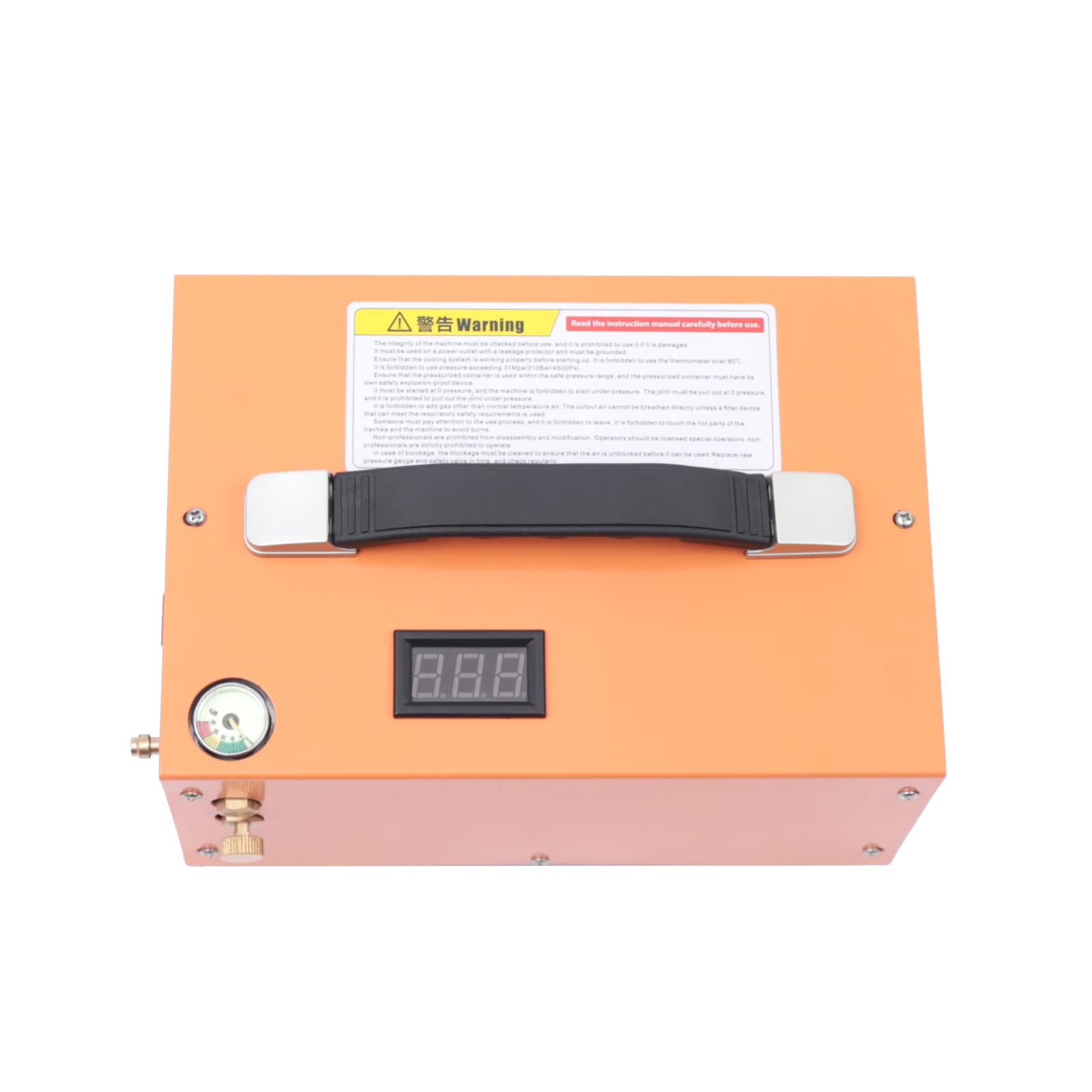 Compresor de aire, bomba de aire portátil para coche, 12 V, con termómetro manómetro y función de filtro, inflador de neumáticos, silenciador, compresor de aire comprimido para coche