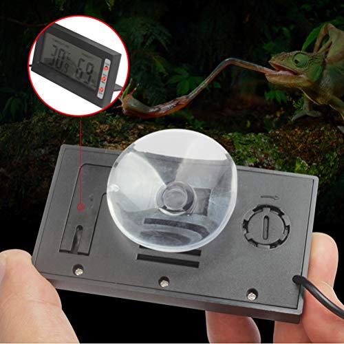 POPETPOP Reptile, Pet Digital Hygrometer Aquarium Humidifier for Lizard Gecko Snake Tortoise Reptiles Thermostat - Image 4