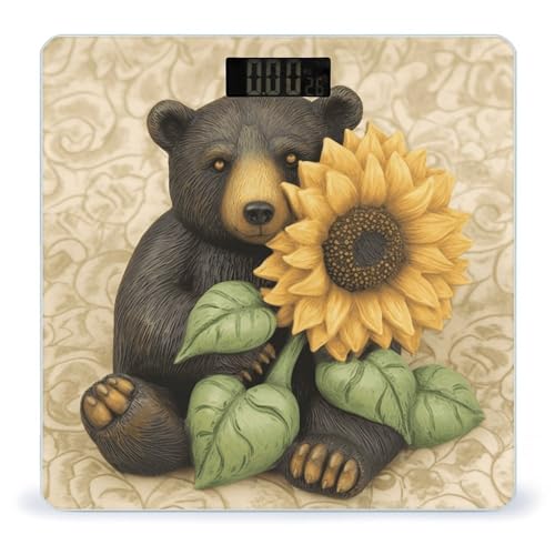 Báscula Digital para Baño Sunflower and Bear 26x26 cm
