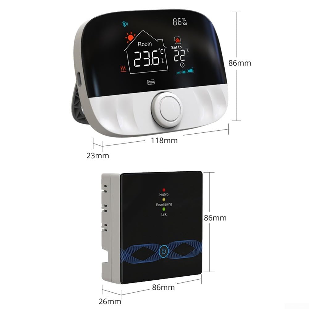 Termostato inteligente programable para Tuya, termostato WiFi, caldera de calefacción WLAN, radiador WiFi con receptor