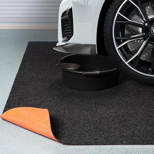 image for Cizistom Heavy Duty Oil Spill Mat, Garage Floor Mat for Under Car, 64