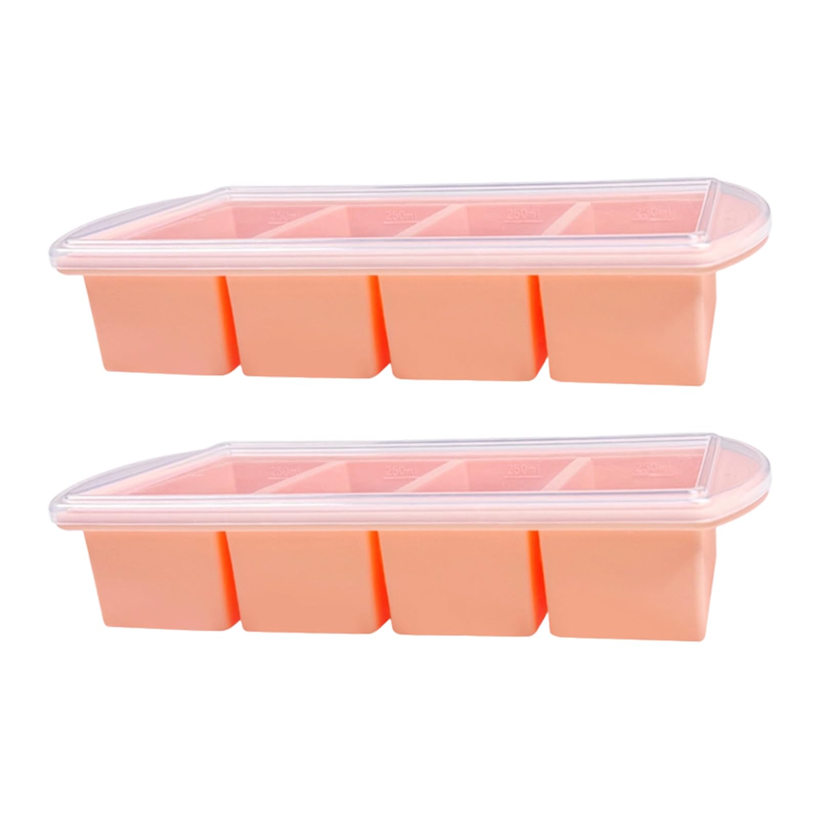 Bac à glaçons en silicone étanche avec cadre métallique et couvercle pour un stockage efficace de la soupe, du bouillon, de la congélation, des glaçons en silicone efficace