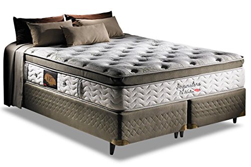 Cama Box + Colchão King Size Imperatore Eco Bamboo Herval 193x203x62