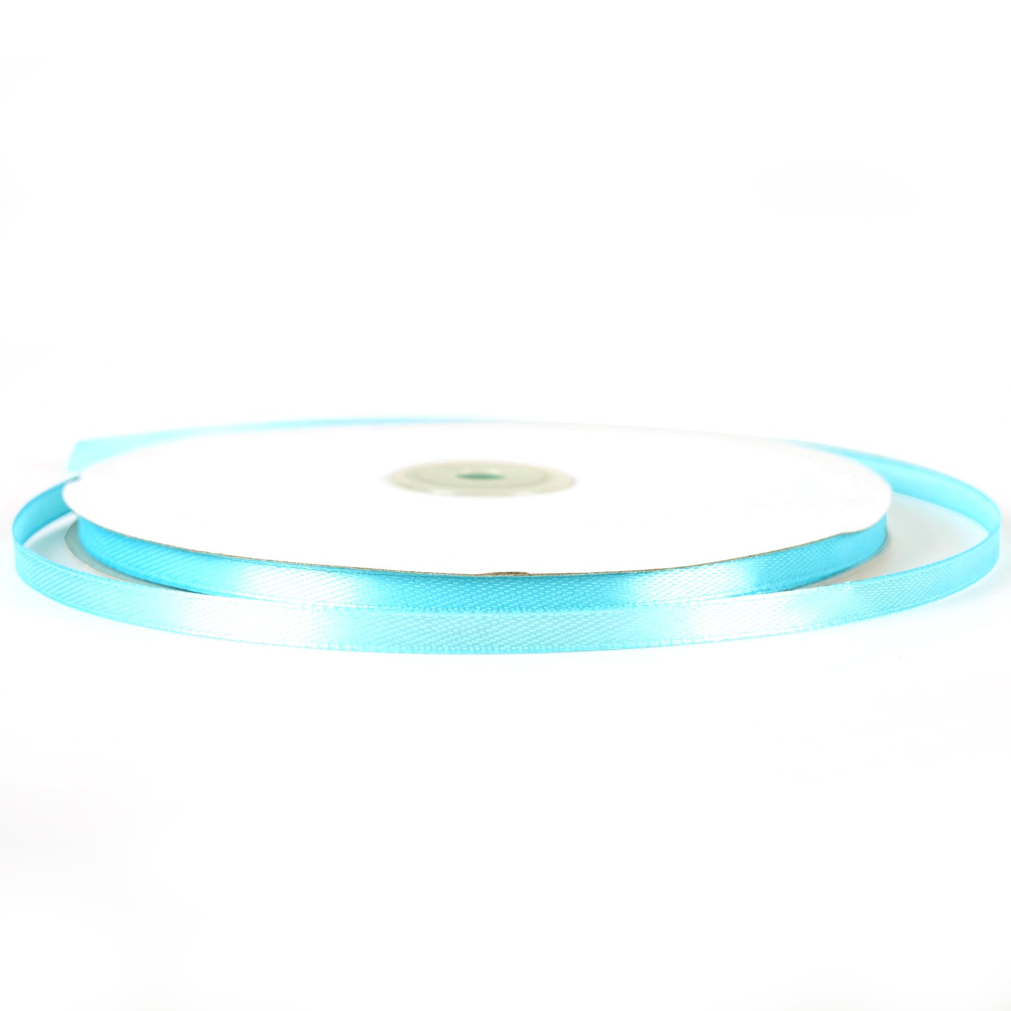 Sky Blue Satin Ribbon 6mm Thin x 91m - Azure Blue Gift Wrapping Ribbon for Wedding Christmas & Crafts