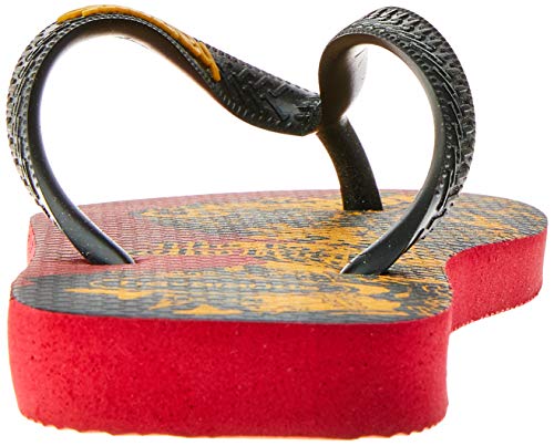 Chinelo, Havaianas, Harry Potter, Vermelho Apache/Preto, 43/44, Adulto Unissex