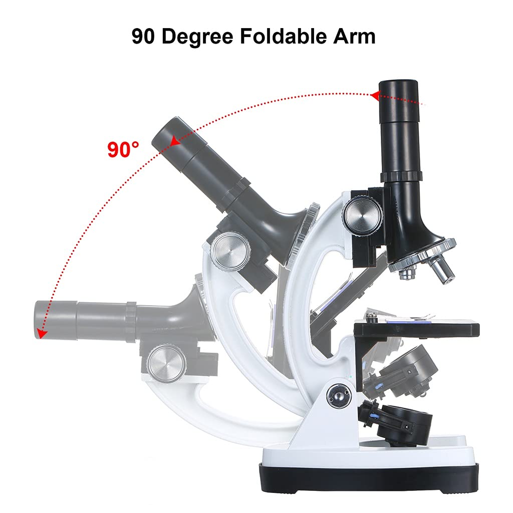 Hm1200 High Definition profesjonalny metalowy mikroskop trinokularowy lupa 100X-1200X duży okular ze źródłem światła