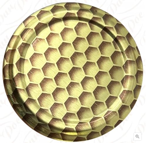 10 tapas para tarros de mermelada, 63 mm, normales y profundas. Ideal para cualquier tipo de conservas, miel, mermelada, mermelada, manzana, chitney, las tapas son a prueba de ácidos. (naranja