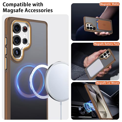 Image of MALEWOLF Magnetic Case for Samsung Galaxy S25 Ultra, Slim Matte Cover
