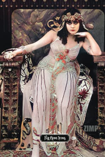  Theda Bara Lined Hardcover Notebook: Never forgotten silent film star
