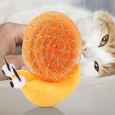 Juguete Interactivo para Gatos Qiter Caracol Naranja Cover