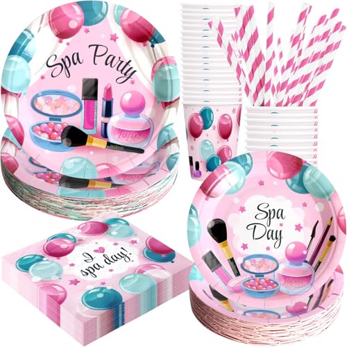 Décorations de fête d'anniversaire spa jetables pour éviter la vaisselle lors de la fête