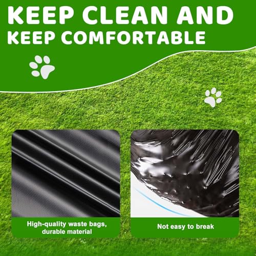Image of Dog Poop Trash Can Outside, 20L /5Gallon Dog Waste Trash Can with Lid, Pedal and Removable Inner Waste Bin, Pet Poop Bucket with 100 Bags, Blue