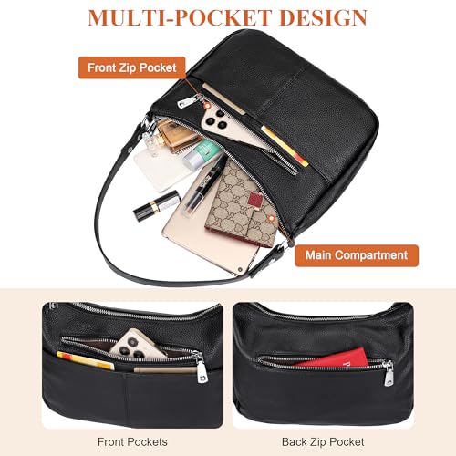 Over Earth Soft Leather Handbags for Women Crossbody Purses Multi Pockets Shoulder Bags Messenger Bag Medium4