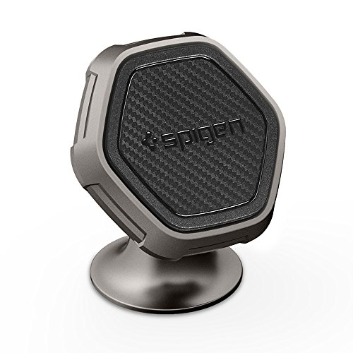 Spigen Kuel QS40 Car Phone Mount Metal Body Quad Magnetic Dash Board Phone Holder Compatible with Most Smartphones