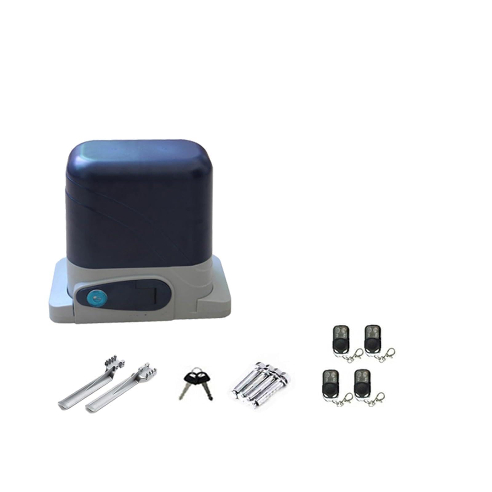 Kit Cancello Automatico, 800KGS Operatore elettrico della porta azionamento automatico della cremagliera scorrevole residenziale con telecomando for il controllo app apri(KIT 4)