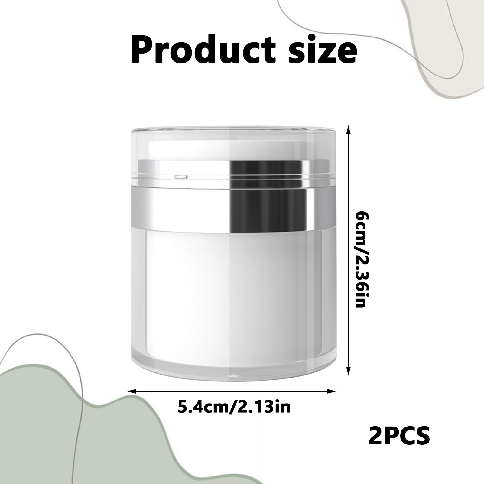 Distributeurs Airless 15ml, 30ml, 50ml - Pompes Sans Air Pour Crèmes Et Cosmétiques - Lot De 15 Avec Entonnoir