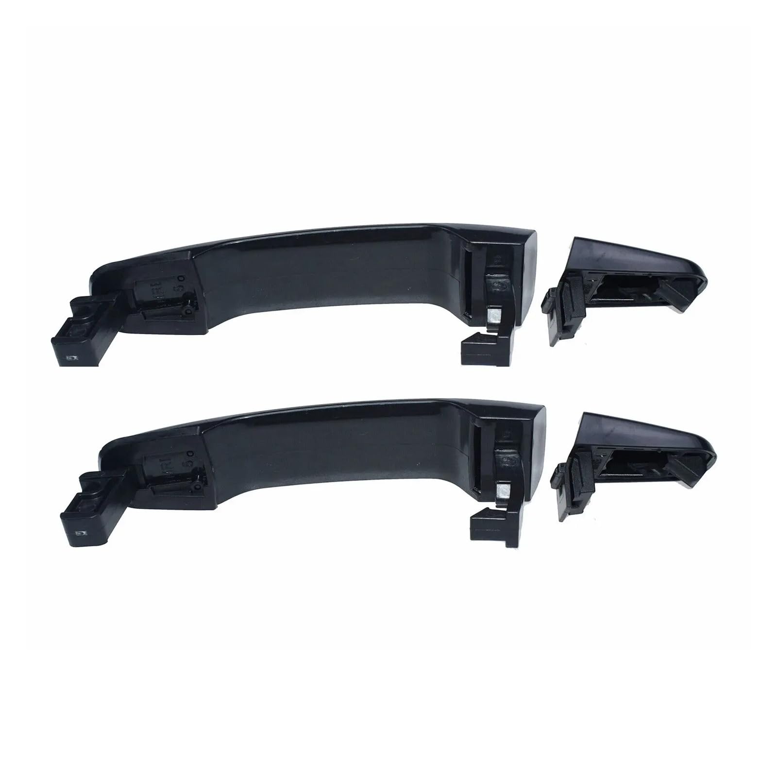 BYSKJZ Car Outer Door Handle Replacement for for Equinox for HHR 2005 2006 2007 2008-2011 Exterior Door Handle Black Front Rear 22729814 15835615 22672194(Rear Left Right)