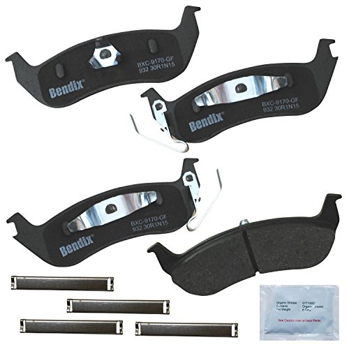 Image of Bendix Priority1 CFC932 Ceramic Rear Brake Pads for Ford Grand Marquis 2004-2003, Mercury Grand Marquis 2011-2003