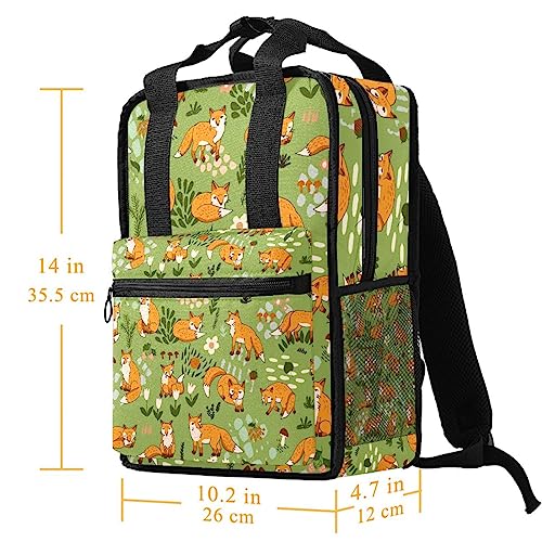 Sacs à dos pour garçons motif renard - Cartable filles multicolore - 5