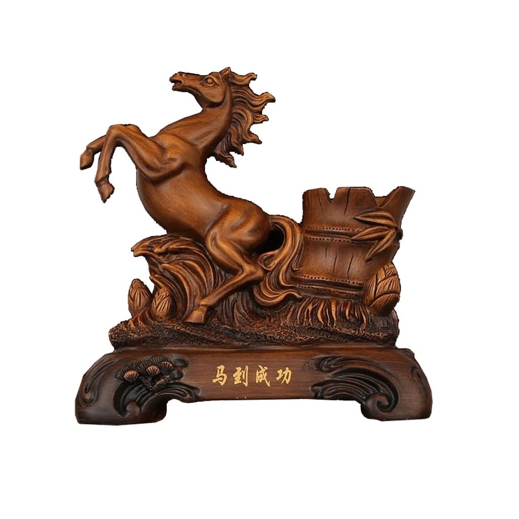 Décoration porte-stylos, boîte de rangement pour papeterie de bureau, porte-stylo décoratif chinois, seau, fournitures de bureau