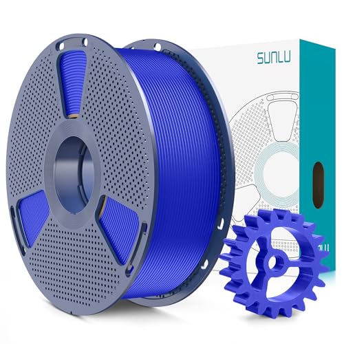 Image of SUNLU PLA+2.0 3D Printer Filament, Upgrade PLA+ Filament 1.75mm, Tougher and Stronger, Neatly Wound Filament, Dimensional Accuracy + /-0.02mm, 1KG Spool(2.2lbs), Klein Blue