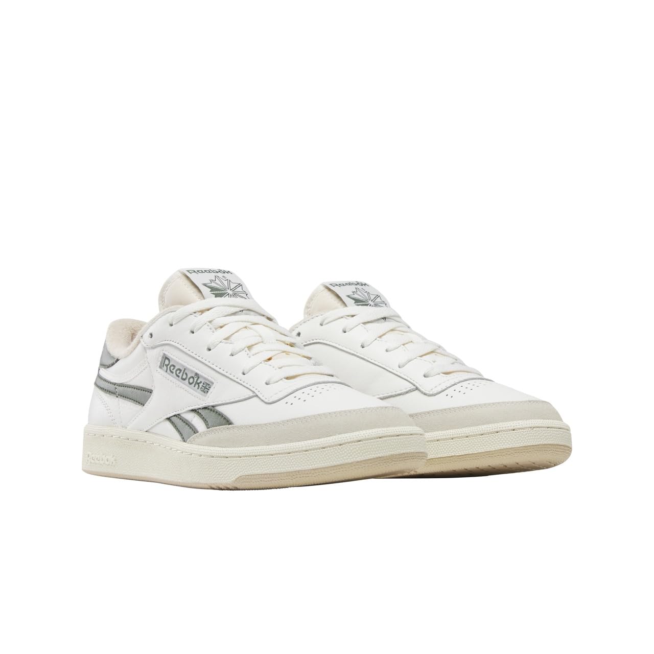 Reebok Tenis Vintage Club C Revenge Unisex para Adultos, Tiza/Verde Breakaway/Bronceado, 13 Women/11.5 Men