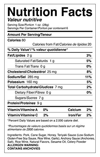 Golden Nest Pork Jerky, Gluten Free, Healthy Homemade Style BBQ Meat From Gourmet USA Pork, Award Winning Premium BakKwa, 6 Ounces (Honey Teriyaki) - Thumbnail 5