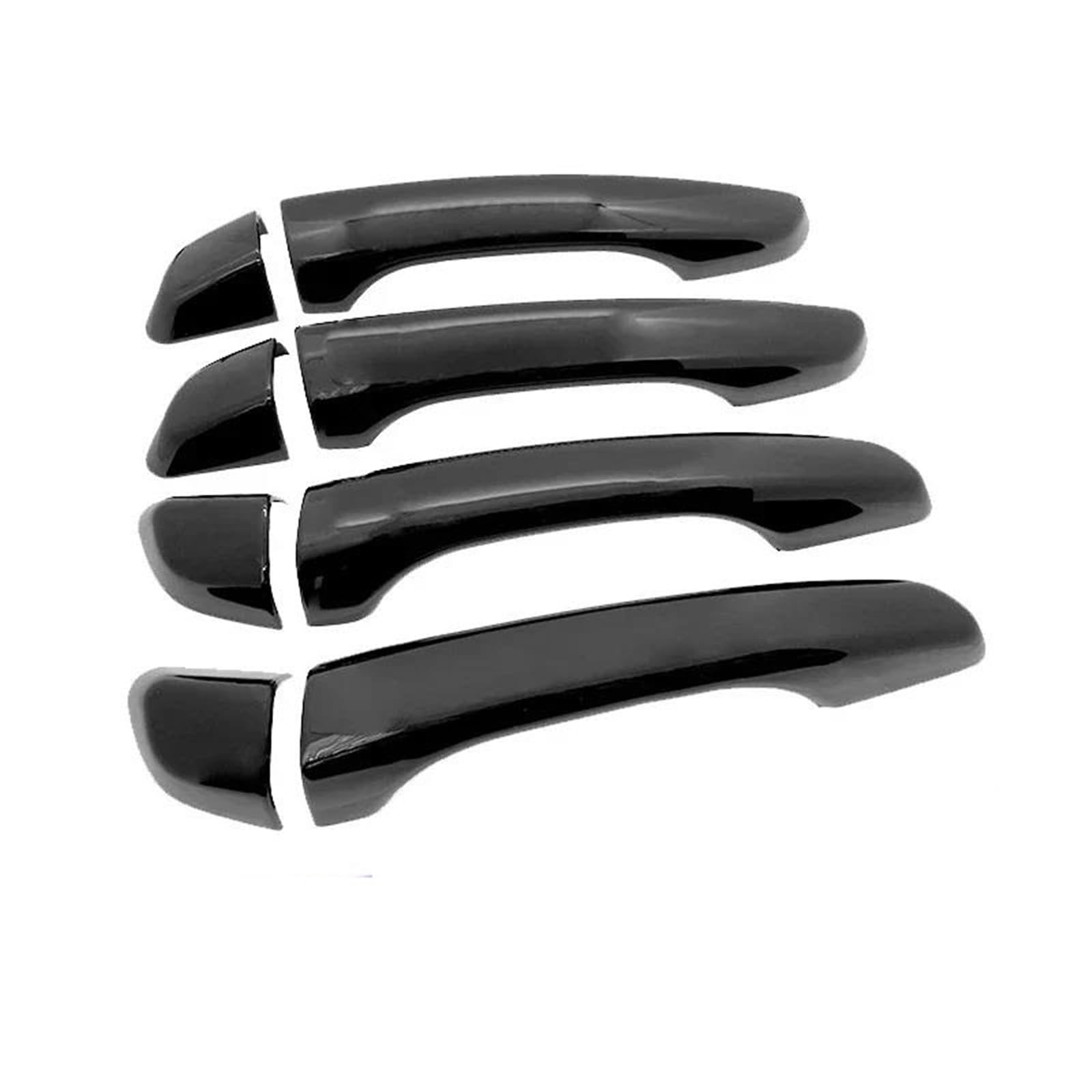 Piwine Blcak Lhd For Hyundai For Elantra For Avante Ad 2016 2017 2018 2019 2020 Chrome Car Door Handle Cover Trim Black Styling(Blcak)