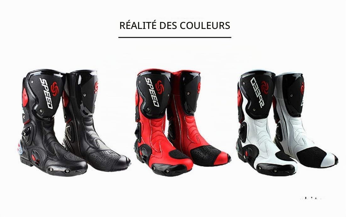 Bottes de moto de piste de course professionnelles antidérapantes respirantes imperméables