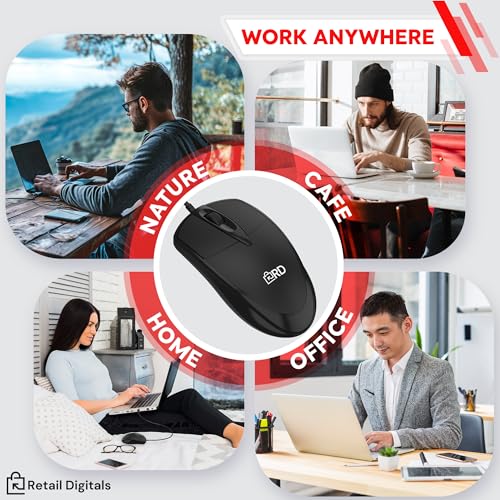 Ratón con cable USB y 3 botones: la solución fiable y duradera contra fallos de batería 6