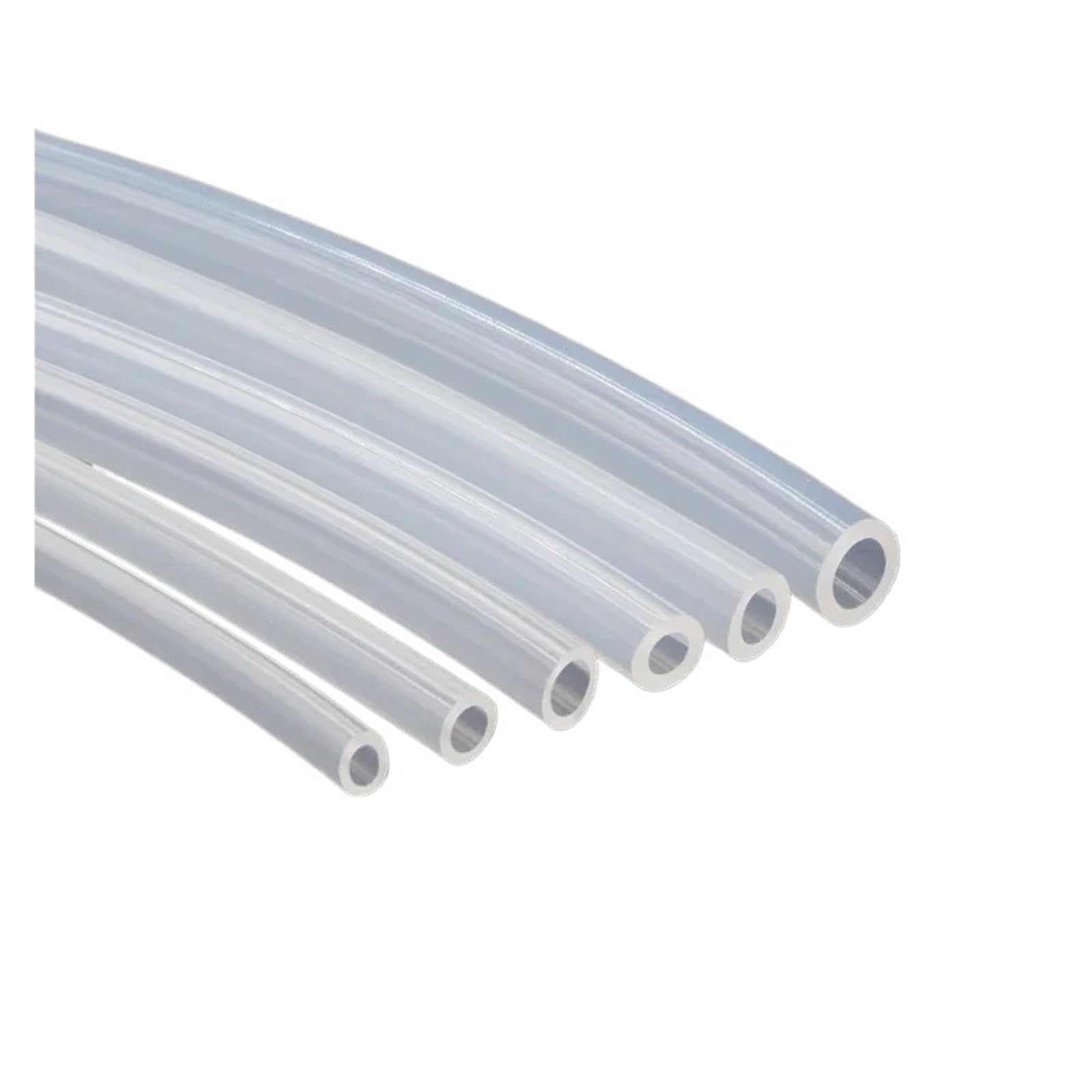 Manguera de silicona transparente de grado alimenticio, diámetro interior de 0,5, 1, 2, 3, 4, 6, 7, 8, 9, 10, 12, 13 y 14 mm, tubo flexible no tóxico, 1/5/10 m(5 Meters,ID 9mm x 14mm OD)