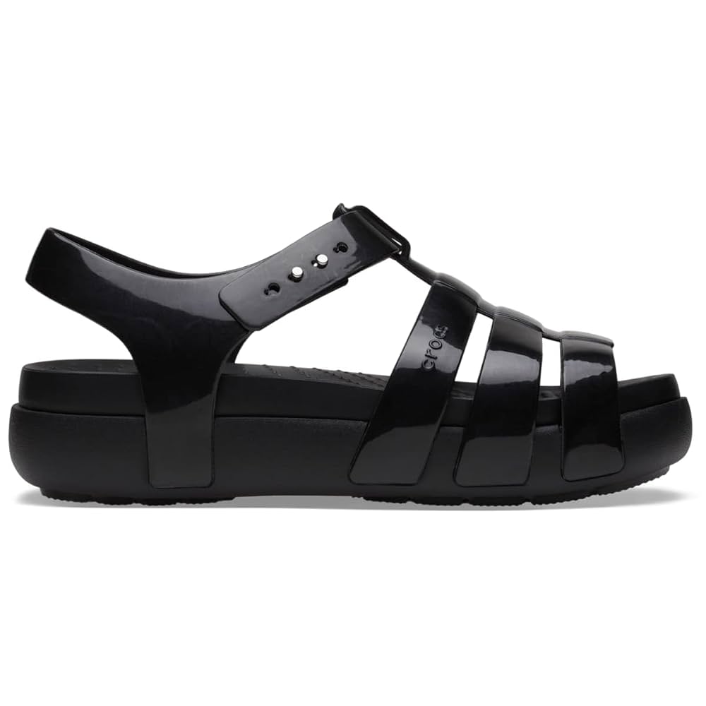 Amazon.com | Crocs Women's Splash Fisherman Sandals, Black