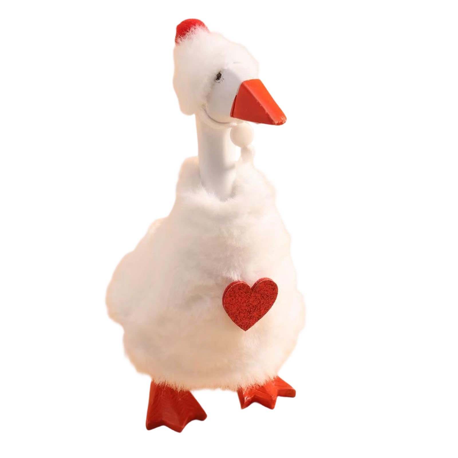 SXRQ Sturdy Polyester Miniature Geese Holiday Decoration Ornament for Long Time Use Festival Craft Family Party Fun Display Decoration