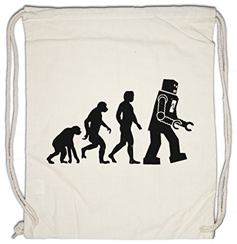 Urban Backwoods The Big White Robot Evolution Bolsa de Cuerdas con Cordón Gimnasio