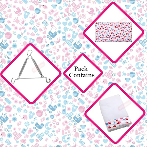 Image of VParents Sleeping Essentials with Mosquito Net & Spring, Preemie (Pink)