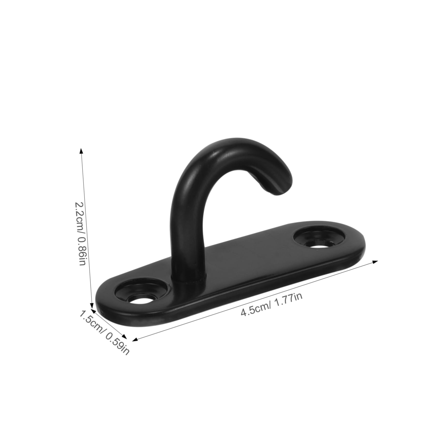 Toddmomy Sandsackhaken Klampenhaken Hängend Wand Rostfrei Montieren Groß Halter Abnehmbare Haken Pad-ösenhaken Polsterösen, Plattenhaken Du Haken Edelstahl 304 Black