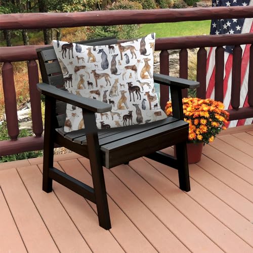 KUNQIAN Kissenbezug Greyhound Kissen Windhund Whippet deko Geschenke für Frauen sofakissen kissenbezüge dekokissen couchkissen kissenhülle Sofa Schlafzimmer Wohnzimmer Zimmer zierkissen 40x40cm