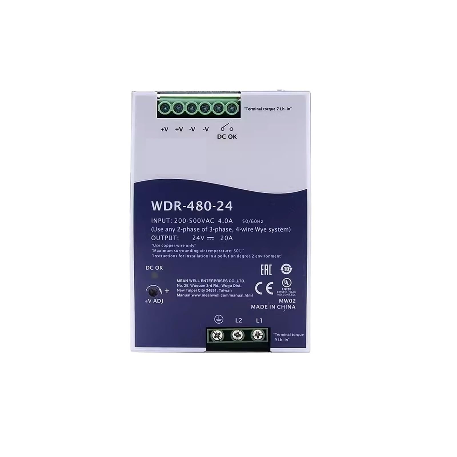 BALYDLUL WDR-480-24 WDR-480-48 480W Power Supply WDR-480(WDR-480-48)