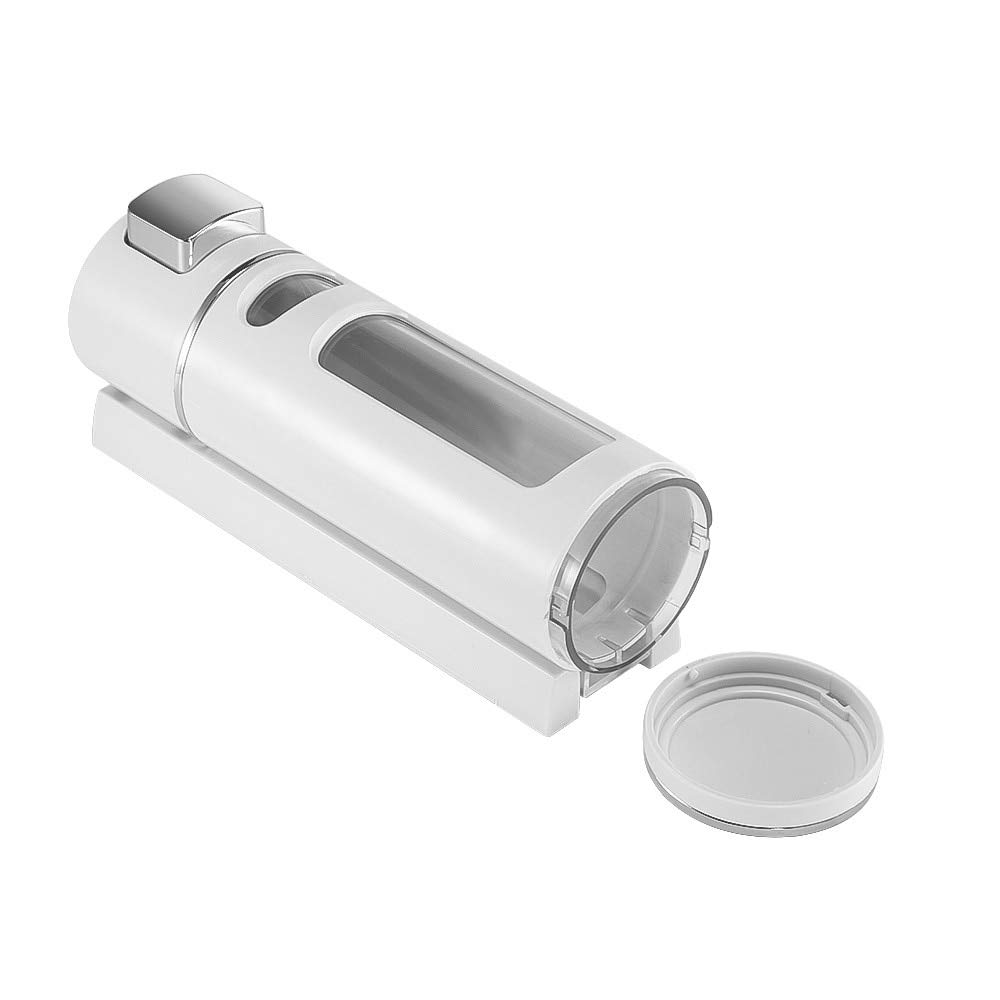 Distributeur de Savon Liquide de Salle de Bains fixé au Mur pour la Cuisine en Plastique 400 ML Gel de Douche détergent shampooing Bouteille hôtel Accessoires pour la Maison Double tête