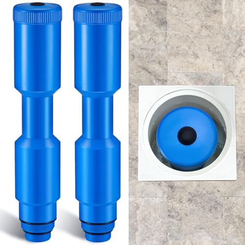 ComfyKit 2Pack 16 inch Pool Skimmer Plug with Liquid Filling Hole for 1 1/2 and 2 Threaded Skimmers Skimmer Winterization Plug for Above and Inground Pool Skimmer Guard for Easy Antifreeze Filling