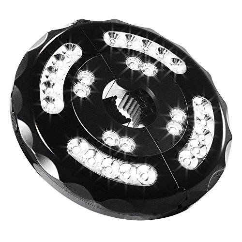 Preisvergleich Produktbild Crewell 28 LEDs Terrassenschirm, 2 Helligkeitsstufen, kabellos, für Terrassenschirme, Camping, Zelte