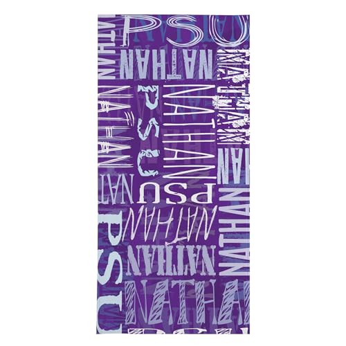 Let's Make Memories Personalized Beach Towel - for Graduates - Customize with Any Name & Message - Class of 2025 - Unique Graduation Memento - Spring Break - Pool Towel - Standard Size - Purple