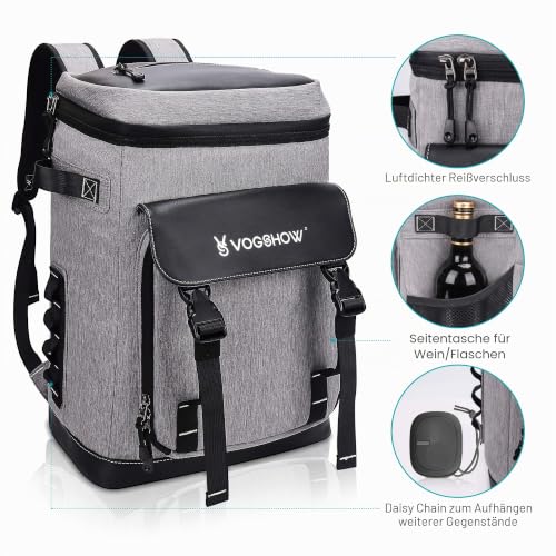 VS Vogshow 30L Kühlrucksack, Großer Isolierter Picknickrucksäcke Kühltasche Mehrzweck Rucksack Männer Frauen für… – Ansicht 5