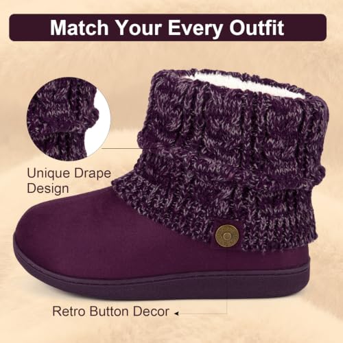 Image of FamilyFairy Women's Slipper Boots Winter Warm Gift Bootie Indoor Outdoor