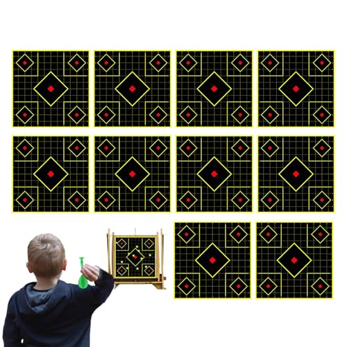 Papel, hoja de 30 x 30 cm, juego de 10 piezas, para entrenamiento exterior interior, juego recreativo en el jardín